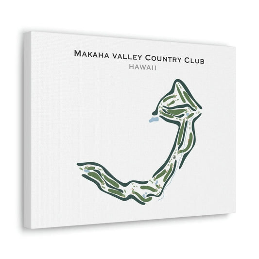 Makaha Valley Country Club, Hawaii - Printed Golf Courses