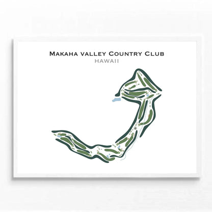 Makaha Valley Country Club, Hawaii - Printed Golf Courses
