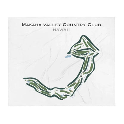 Makaha Valley Country Club, Hawaii - Printed Golf Courses