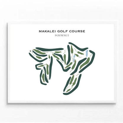 Makalei Golf Course, Hawaii - Printed Golf Courses