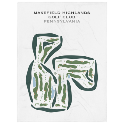 Makefield Highlands Golf Club, Pennsylvania - Printed Golf Courses