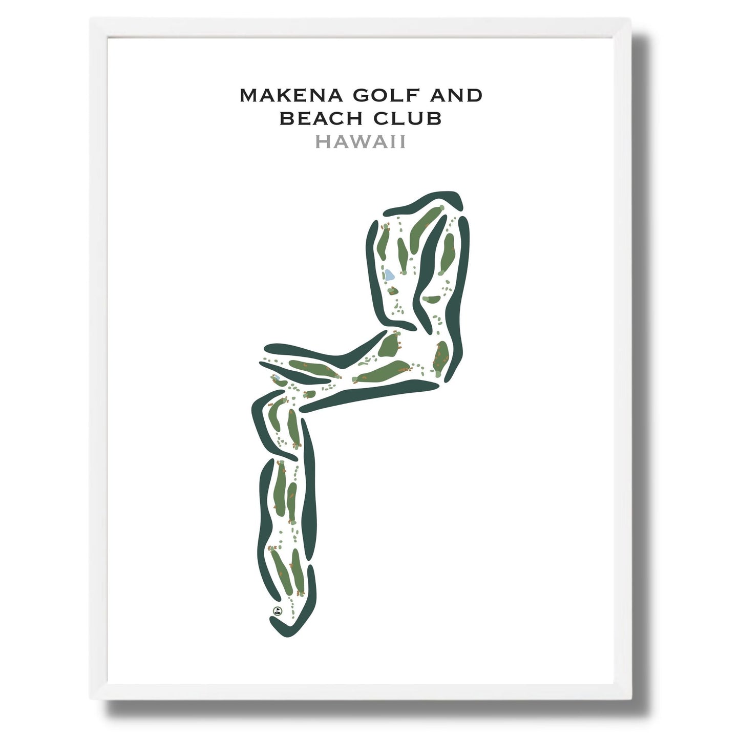 Makena Golf & Beach Club, Hawaii - Printed Golf Courses