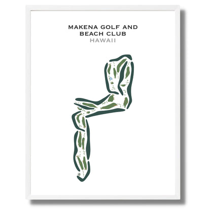 Makena Golf & Beach Club, Hawaii - Printed Golf Courses