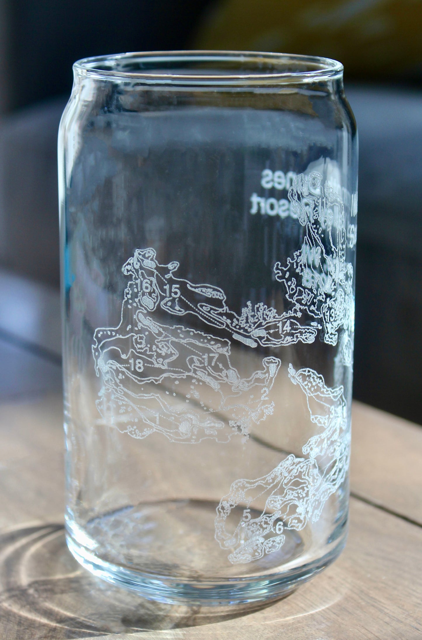 Mammoth Dunes - Sand Valley Resort - Golf Course - Laser Engraved Course Map Glasses