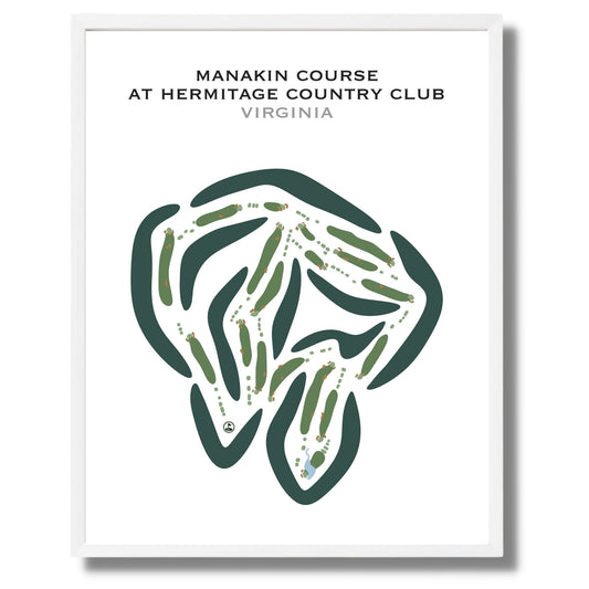 Manakin Course at Hermitage Country Club, Virginia - Printed Golf Courses