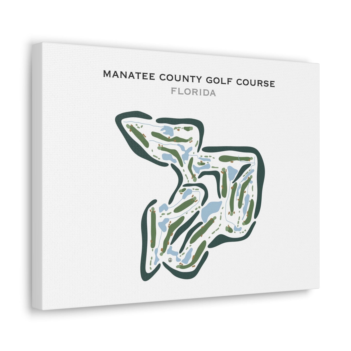 Manatee County Golf Course, Florida - Printed Golf Courses