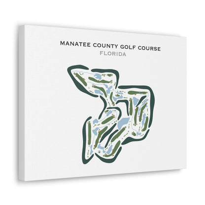 Manatee County Golf Course, Florida - Printed Golf Courses