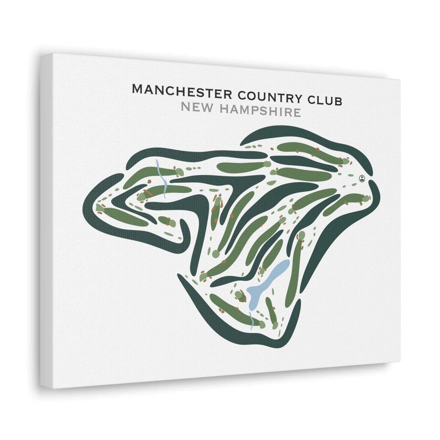 Manchester Country Club, New Hampshire - Printed Golf Courses