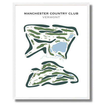 Manchester Country Club, Vermont - Printed Golf Course