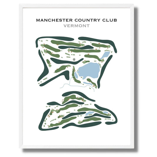 Manchester Country Club, Vermont - Printed Golf Course