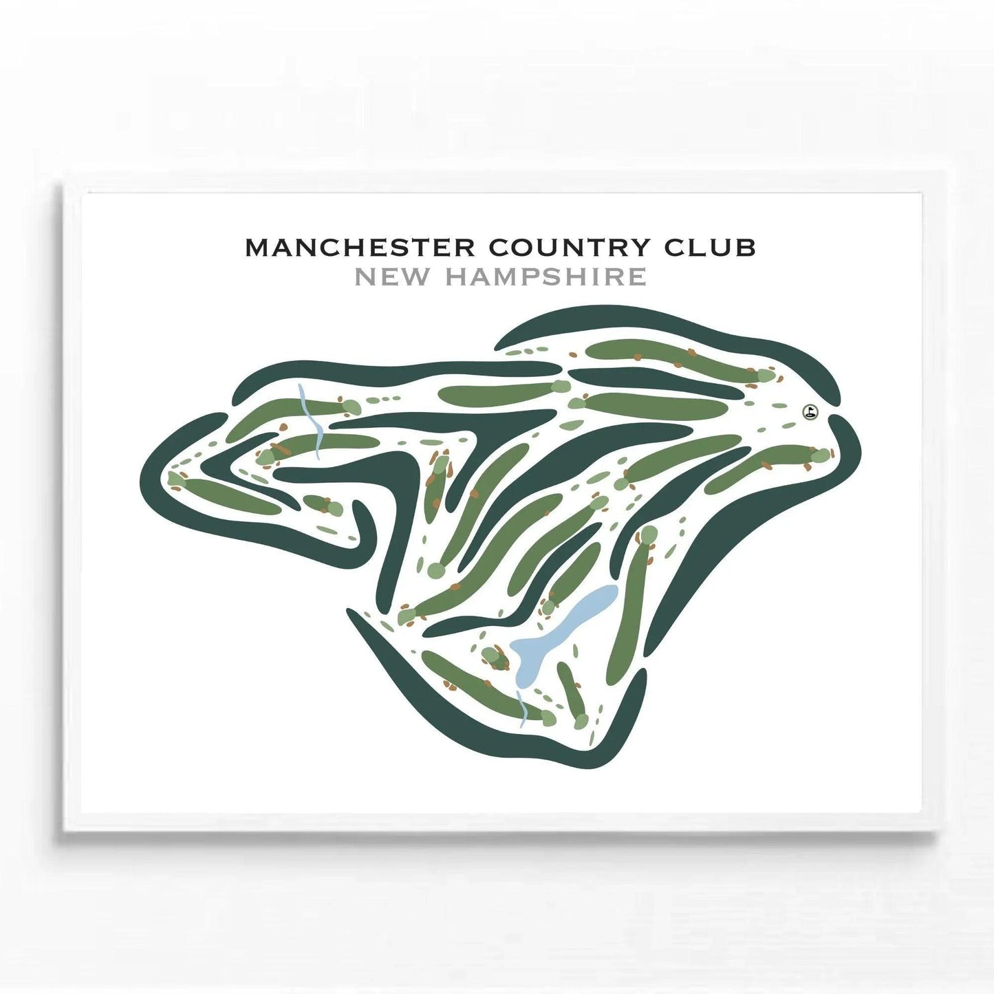 Manchester Country Club, New Hampshire - Printed Golf Courses