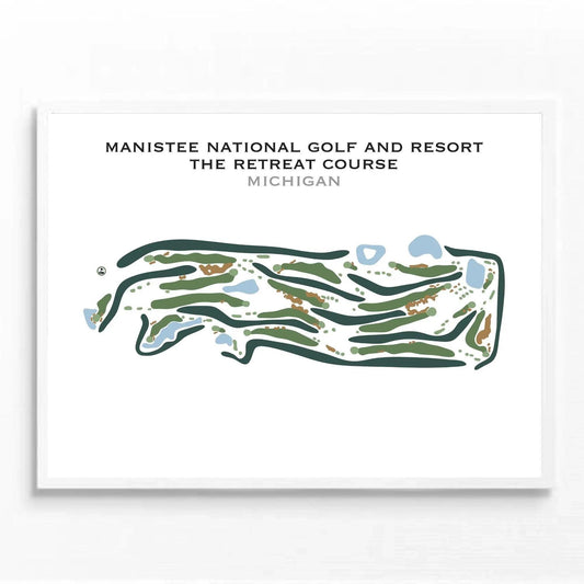 Manistee National Golf & Resort, The Retreat Course, Michigan - Printed Golf Course