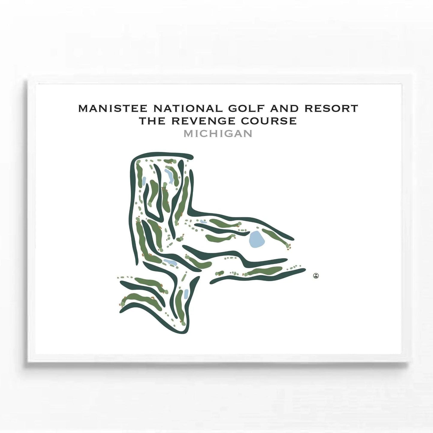 Manistee National Golf & Resort, The Revenge Course, Michigan - Printed Golf Course