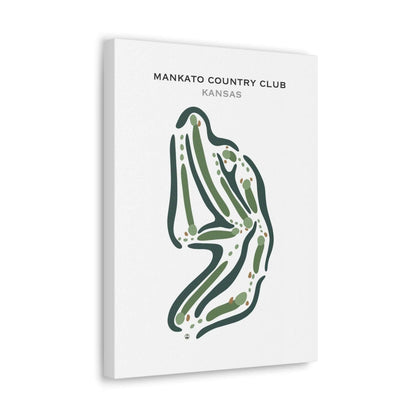 Mankato Country Club, Kansas - Printed Golf Courses