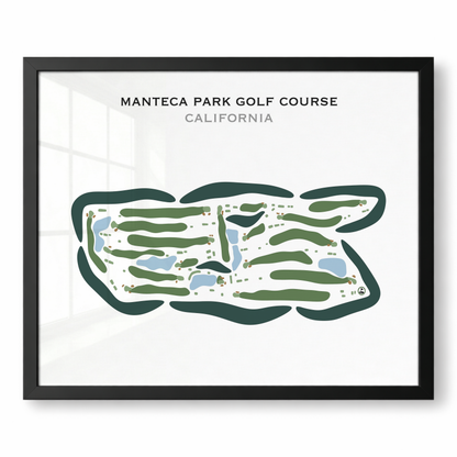 Manteca Park Golf Course, California - Printed Golf Courses