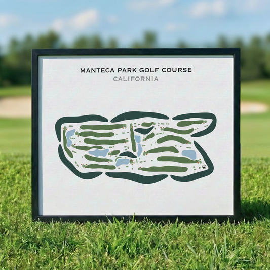 Manteca Park Golf Course, California - Printed Golf Courses