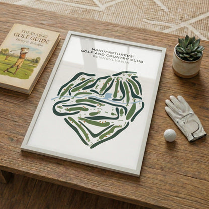 Manufacturers' Golf And Country Club, Pennsylvania - Printed Golf Courses