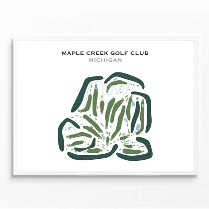 Maple Creek Golf Club, Michigan - Printed Golf Courses