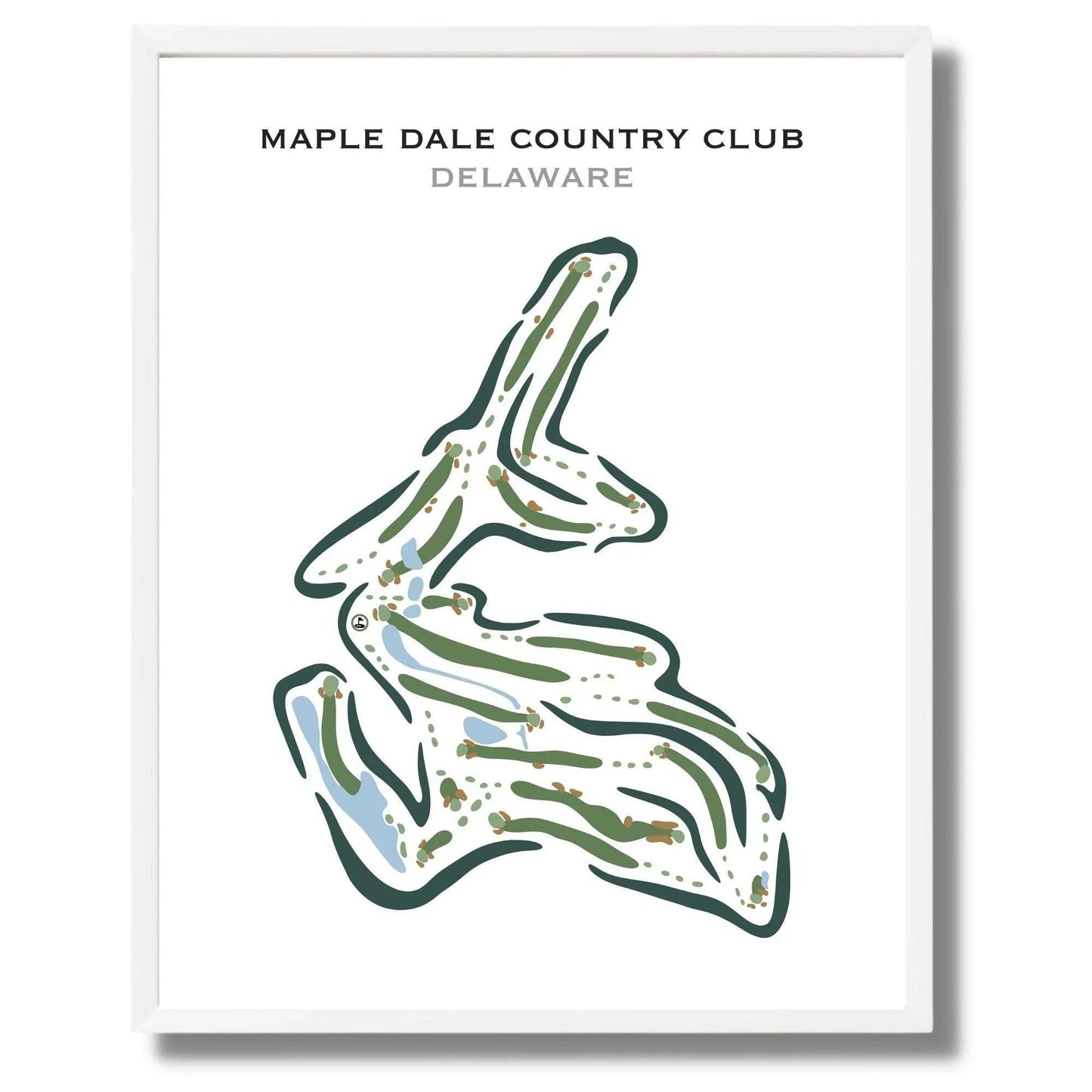 Maple Dale Country Club, Delaware - Printed Golf Courses