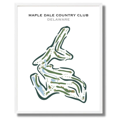Maple Dale Country Club, Delaware - Printed Golf Courses