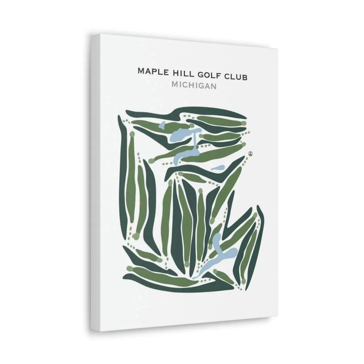 Maple Hill Golf Club, Michigan - Printed Golf Courses