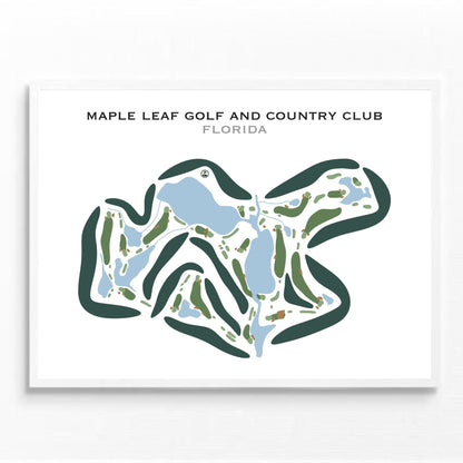 Maple Leaf Golf & Country Club, Florida - Printed Golf Courses