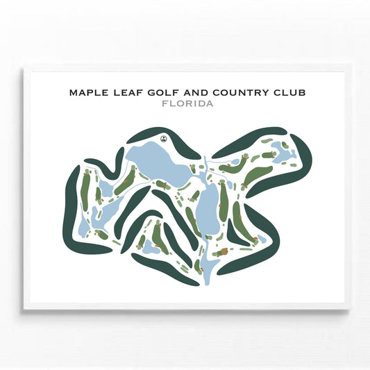 Maple Leaf Golf & Country Club, Florida - Printed Golf Courses