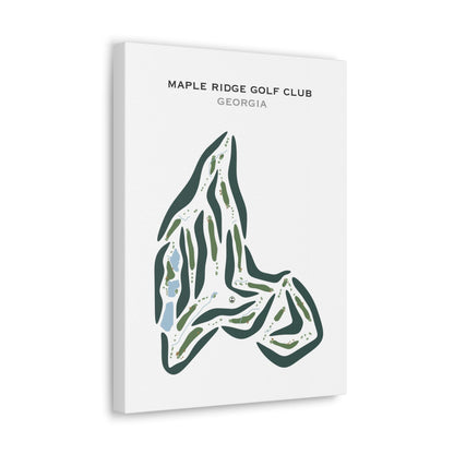 Maple Ridge Golf Club, Georgia - Printed Golf Courses