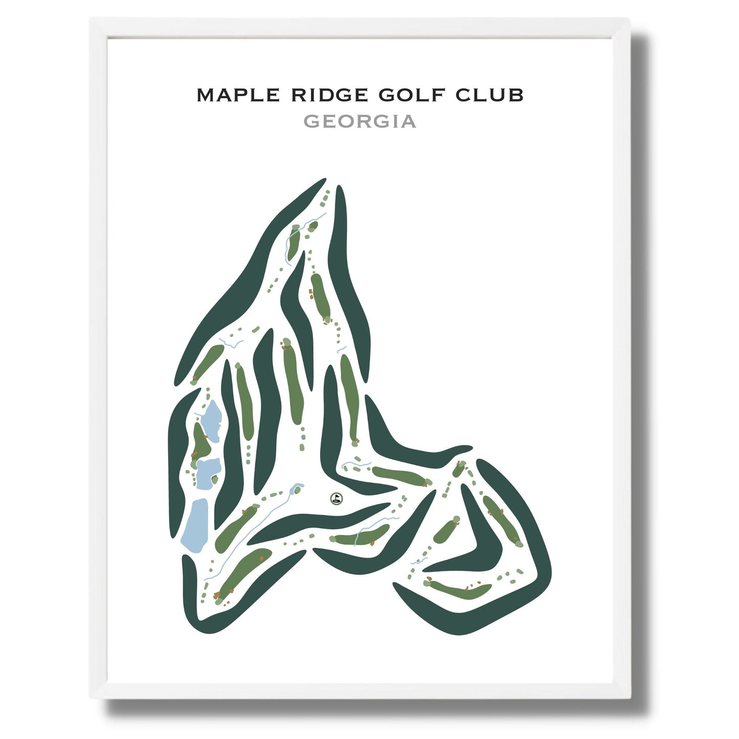 Maple Ridge Golf Club, Georgia - Printed Golf Courses