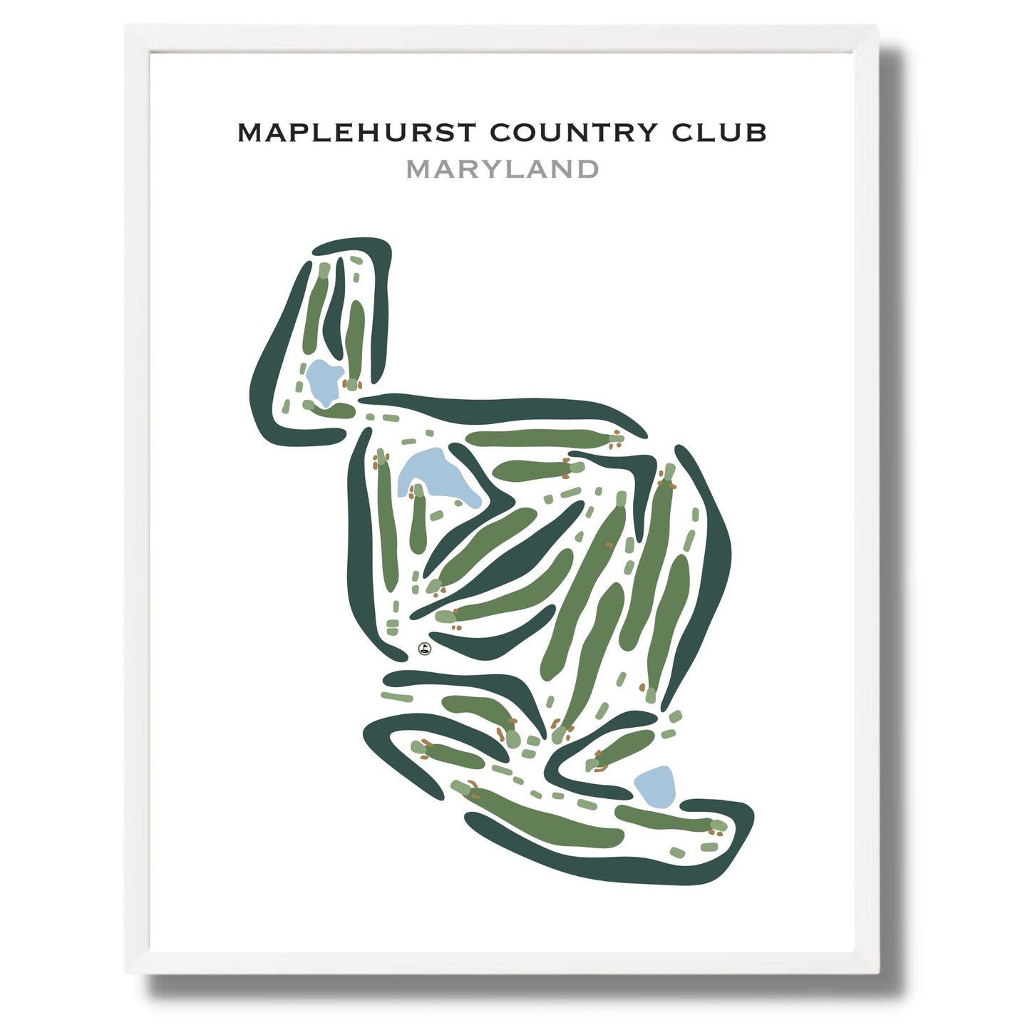 Maplehurst Golf Club, Maryland - Printed Golf Courses