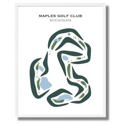 Maples Golf Club, Michigan - Printed Golf Courses