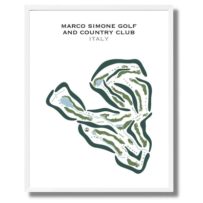 Marco Simone Golf & Country Club, Italy - Printed Golf Courses