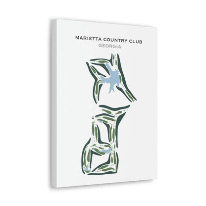 Marietta Country Club, Georgia - Printed Golf Courses
