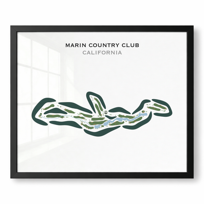 Marin Country Club, California - Printed Golf Courses