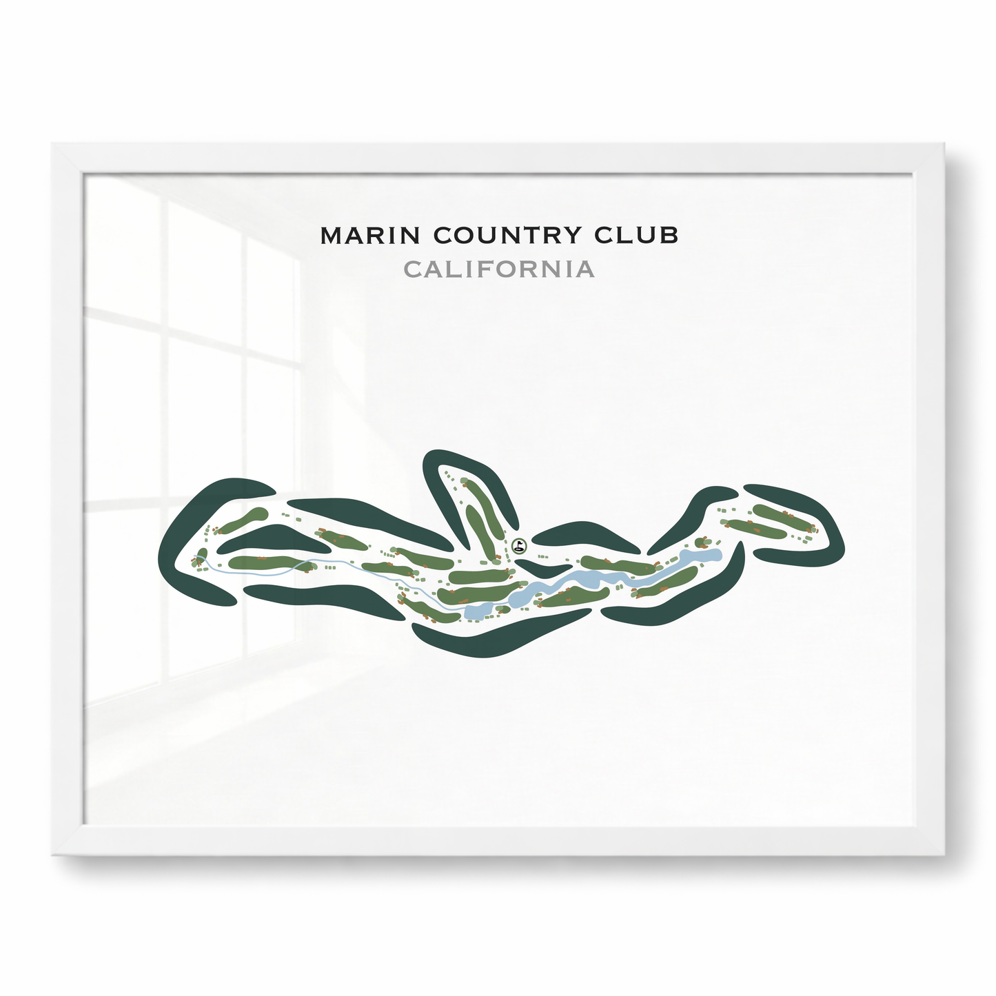 Marin Country Club, California - Printed Golf Courses