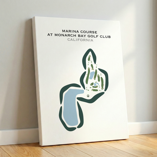 Marina Course at Monarch Bay Golf Club, California - Printed Golf Courses