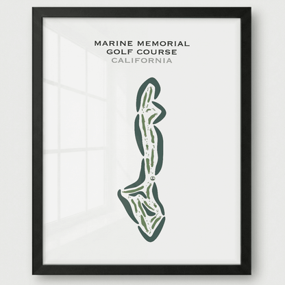 Marine Memorial Golf Course, California - Printed Golf Courses