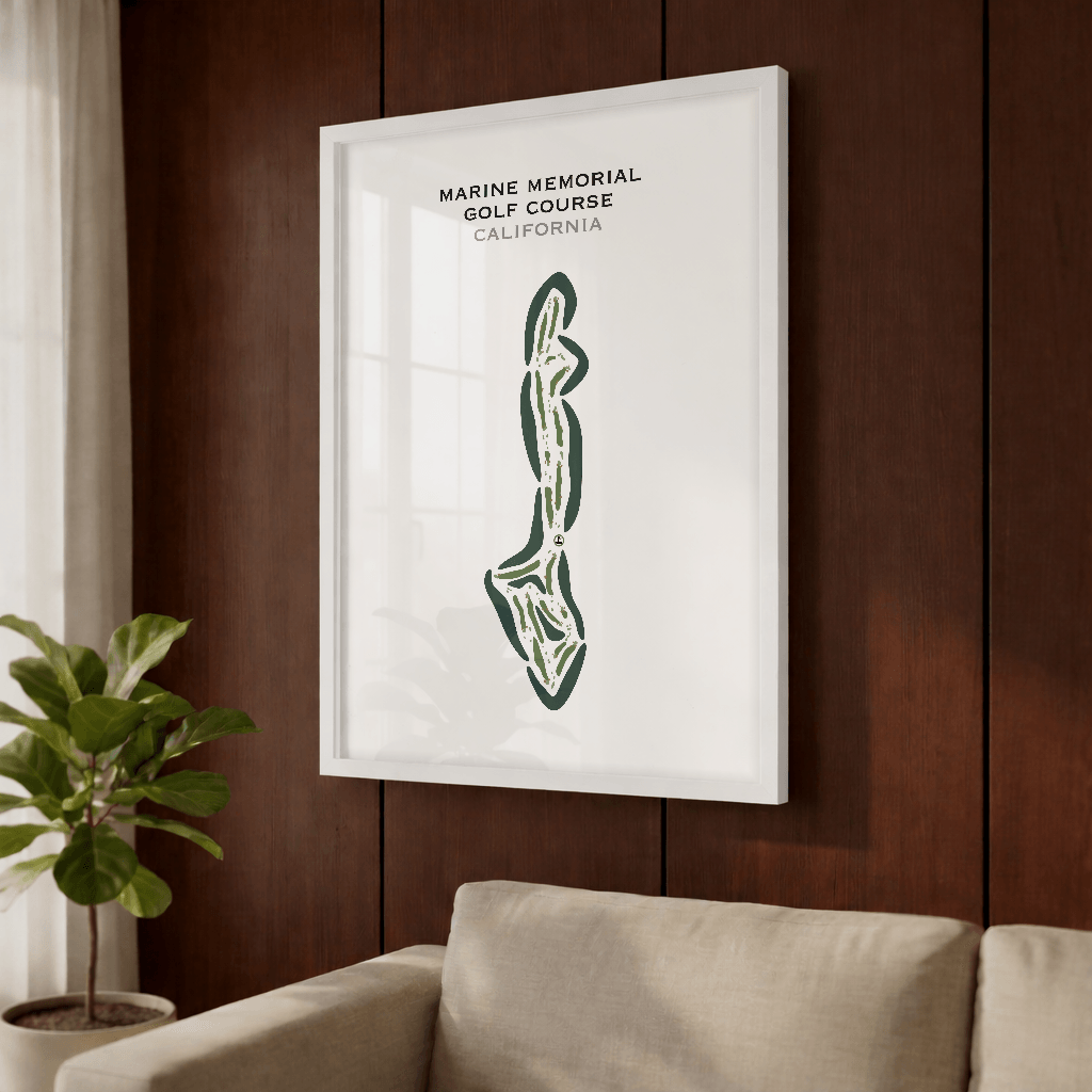 Marine Memorial Golf Course, California - Printed Golf Courses