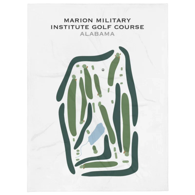 Marion Military Institute Golf Course, Alabama - Printed Golf Courses