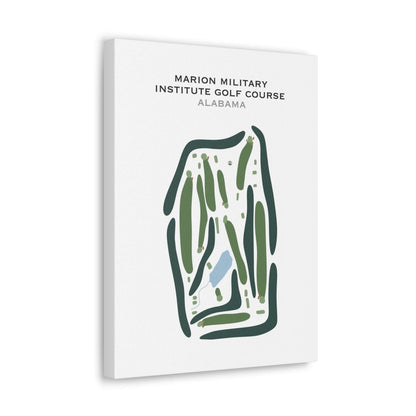 Marion Military Institute Golf Course, Alabama - Printed Golf Courses