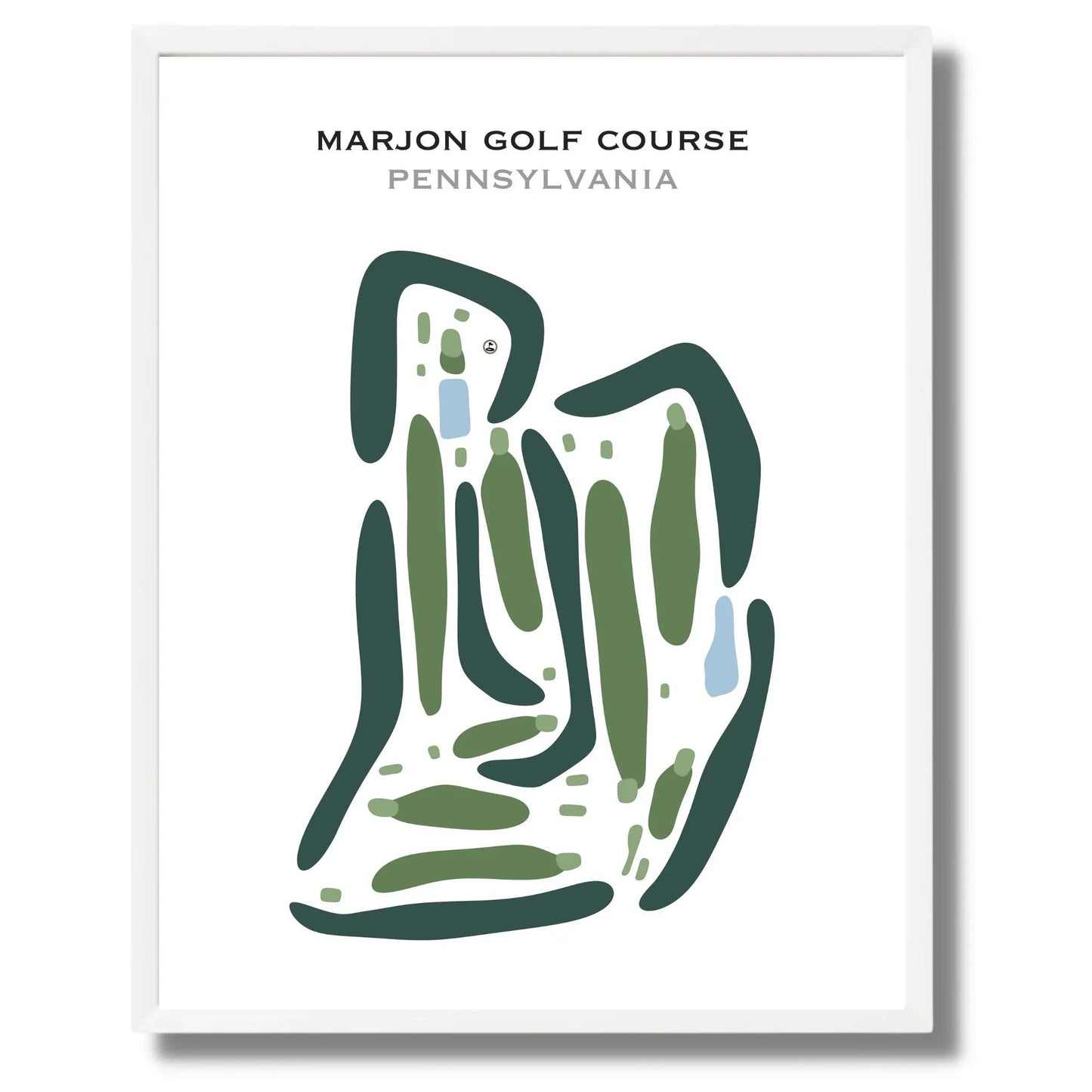 Marjon Golf Course, Pennsylvania - Printed Golf Courses