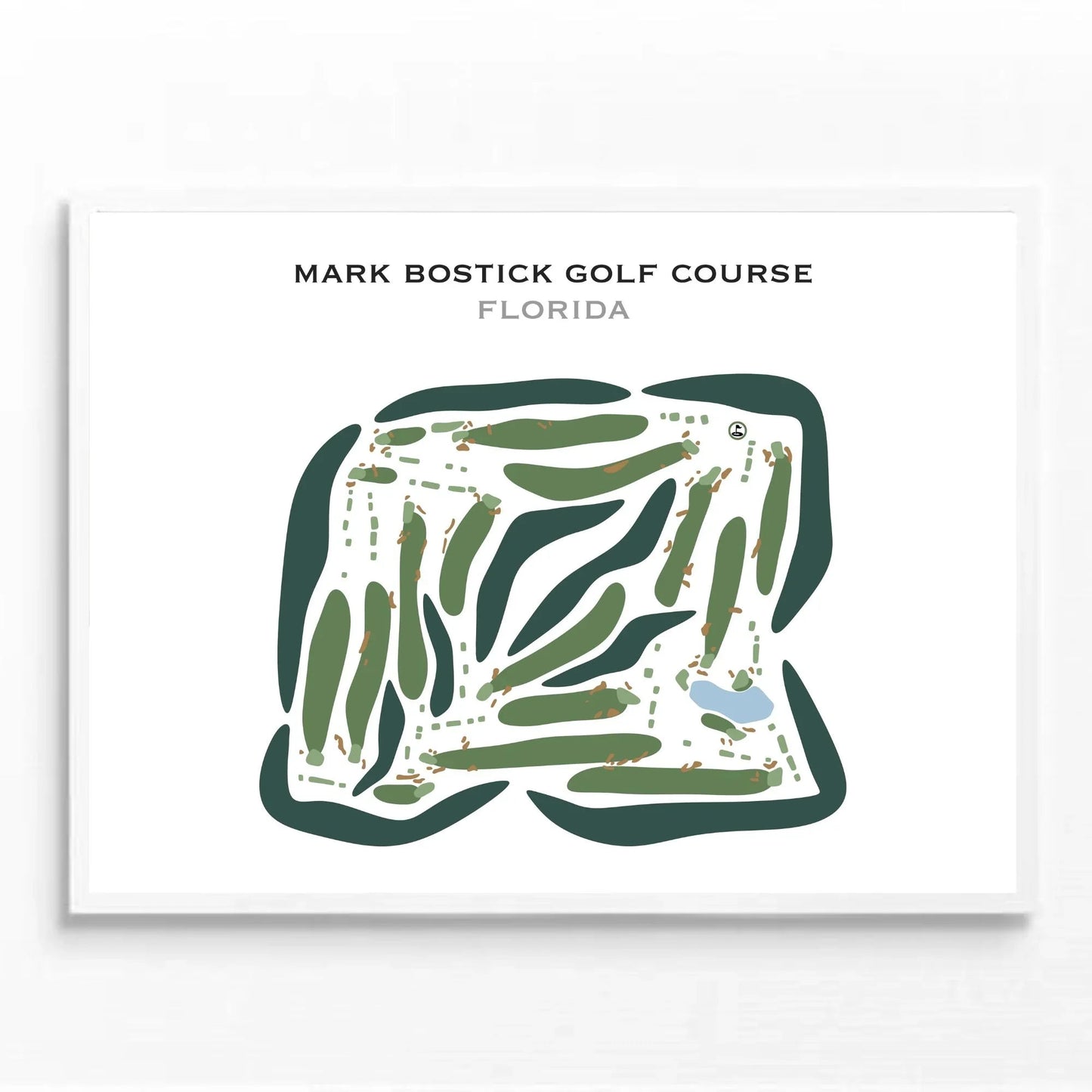 Mark Bostick Golf Course, Florida - Printed Golf Courses