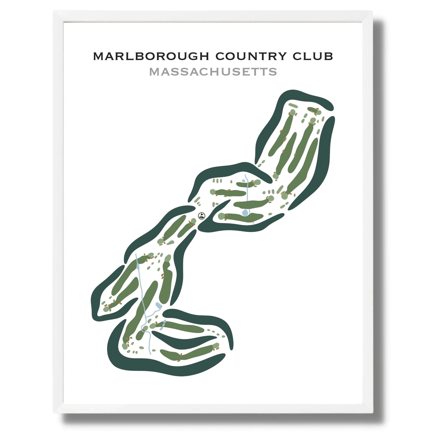Marlborough Country Club, Massachusetts - Printed Golf Courses