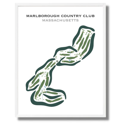 Marlborough Country Club, Massachusetts - Printed Golf Courses