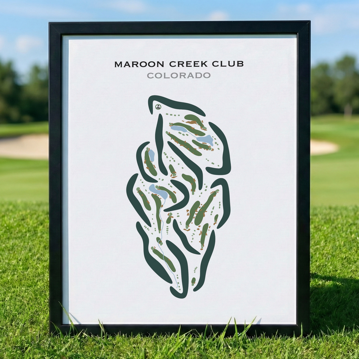 Maroon Creek Club, Colorado - Printed Golf Courses