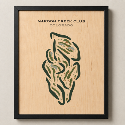 Maroon Creek Club, Colorado - Printed Golf Courses