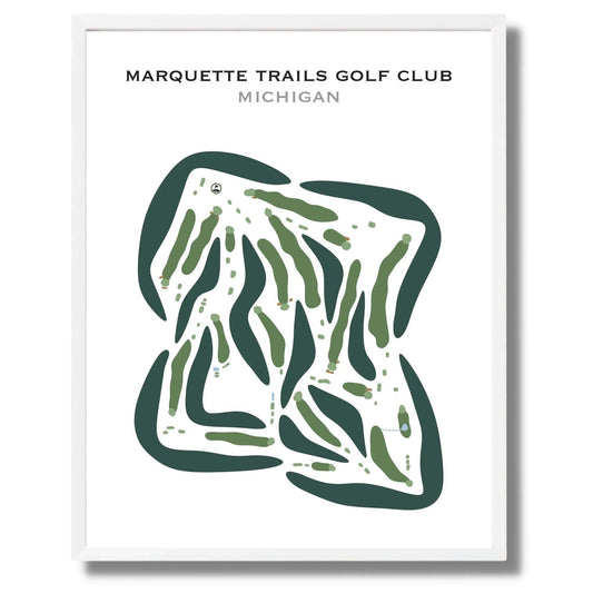 Marquette Trails Golf Club, Michigan - Printed Golf Courses