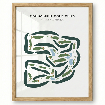 Marrakesh Golf Club, California - Printed Golf Courses