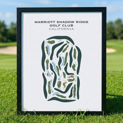 Marriott's Shadow Ridge Golf Club, California - Printed Golf Courses