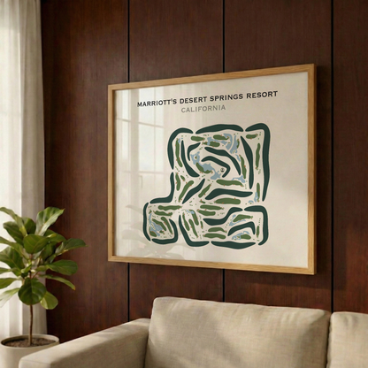 Marriott's Desert Springs Resort, California - Printed Golf Courses